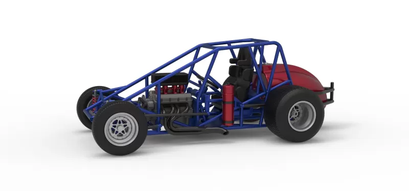 Dirt Silver Crown Car Base Scale 1:25 - Model preview 1