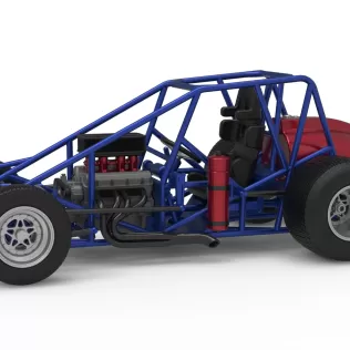 Dirt Silver Crown Car Base Scale 1:25