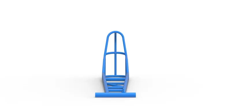 Frame of old school Front engine dragster Version 8 Scale 1:25 - Model preview 5