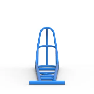 Frame of old school Front engine dragster Version 8 Scale 1:25 - Model thumbnail 5