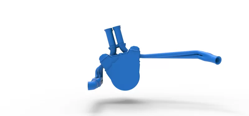 Engine V8 for Supermodified race car Version 5 Scale 1:25 - Model preview 10