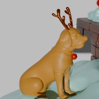 Grinch – Christmas Diorama Tree Ornament & Home Decor | STL + Bl - Model thumbnail 8