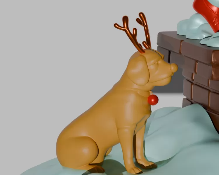 Grinch – Christmas Diorama Tree Ornament & Home Decor | STL + Bl - Model preview 8