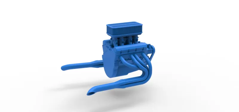 Engine of Silver Crown Car Scale 1:25 - Model preview 14