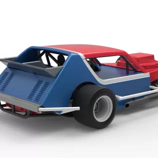 Vintage Asphalt Modified stock car V10 Scale 1:25 - Model thumbnail 18