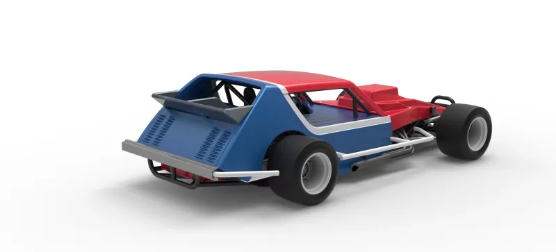 Vintage Asphalt Modified stock car V10 Scale 1:25 - Model preview 18