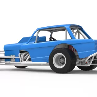 Vintage Dirt Modified stock car Version 10 Scale 1:25 - Model thumbnail 13
