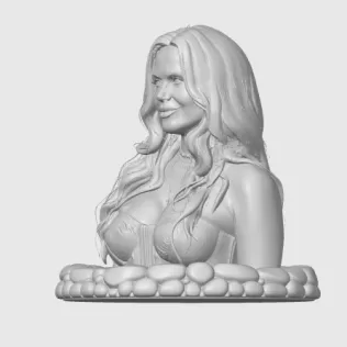 Lana Parrilla 3D Bust - Model thumbnail 5