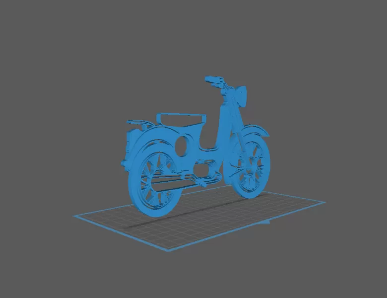 Honda - SuperCub Wall Art - Model preview 1