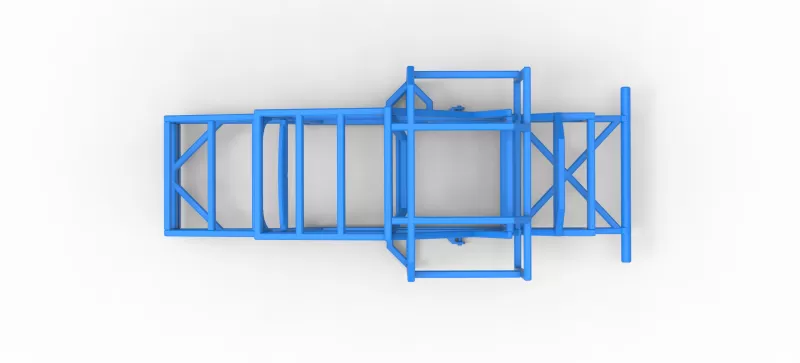 Frame of Racing Combine Harvester Scale 1:25 - Model preview 8