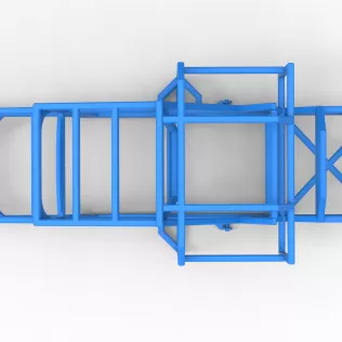 Frame of Racing Combine Harvester Scale 1:25 - Model thumbnail 8
