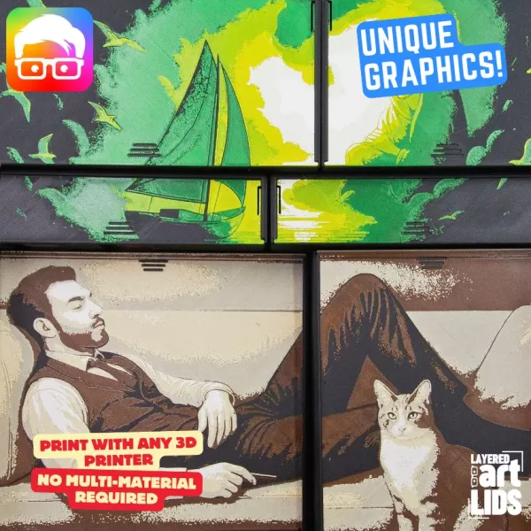 Unconscious Mind inc. Nightmares exp. board game organizer - Model preview 3