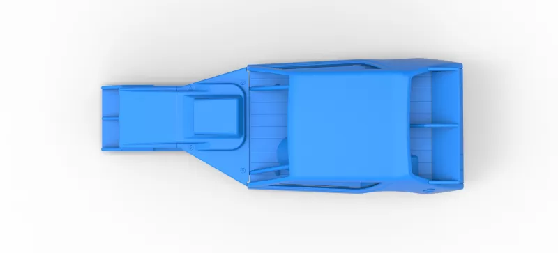 Shell of Vintage Asphalt Modified stock car V8 Scale 1:25 - Model preview 8