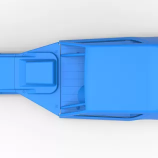 Shell of Vintage Asphalt Modified stock car V8 Scale 1:25 - Model thumbnail 8