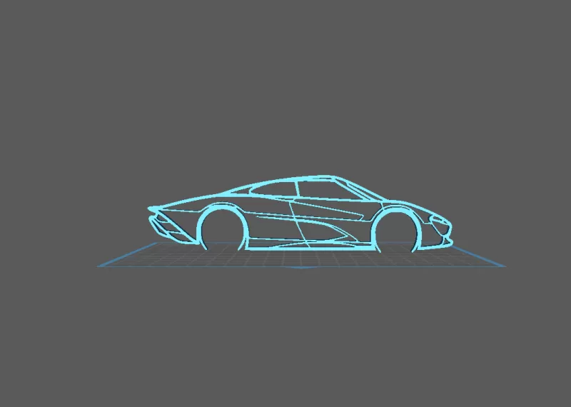 McLaren - Speedtail Wall Art - Model preview 1