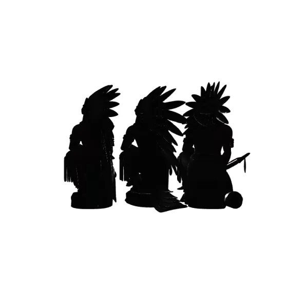 Set of Three Apache Models - Model preview 2