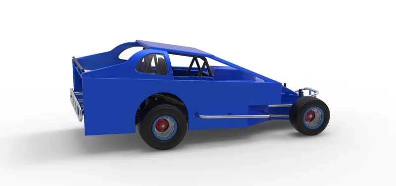 Northeast Dirt Modified stock car Version 2 Scale 1:25 - Model preview 20