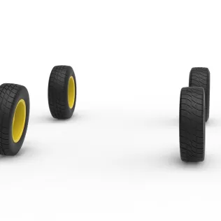 Wheel set of BriSCA Formula 2 Stock Car Scale 1:25 - Model thumbnail 3