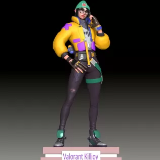 Valorant Killjoy FanArt - Model thumbnail 2