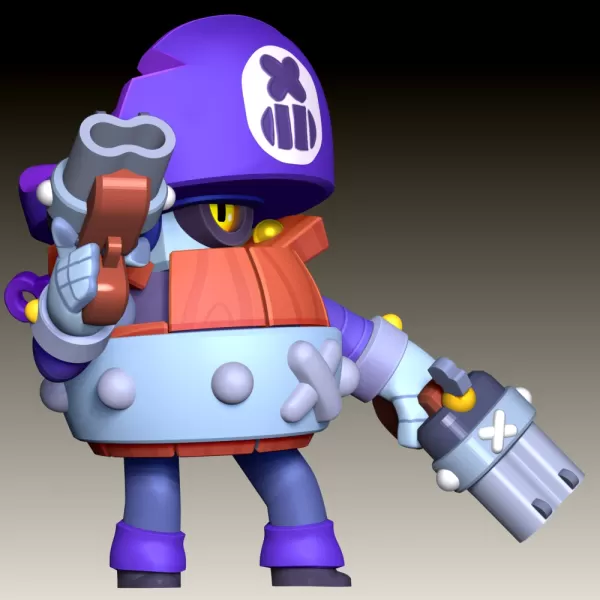 Darryl - Brawl Stars - Model preview 6