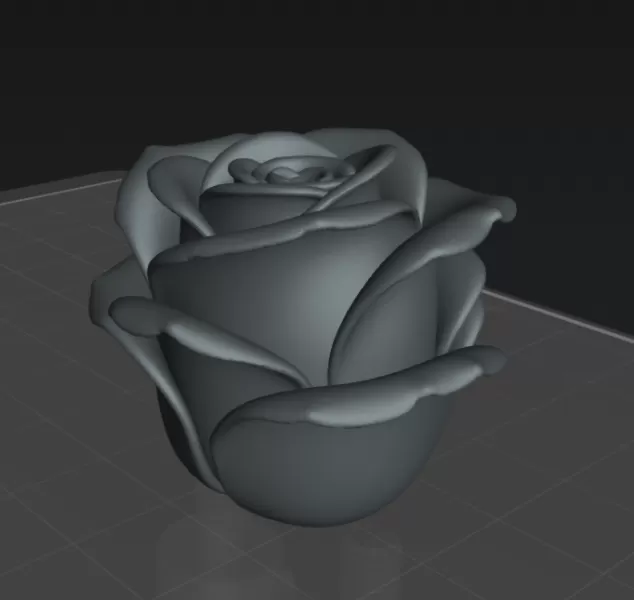 Rosa molde vela /Rose candle mold - Model preview 2