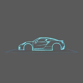 Alfa Romeo - 4C 2014 Wall Art - Model thumbnail 1