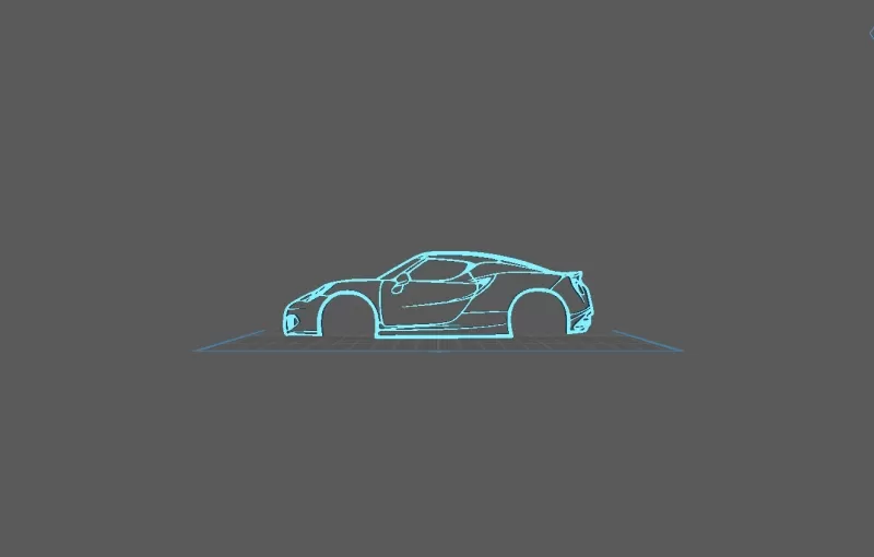 Alfa Romeo - 4C 2014 Wall Art - Model preview 1