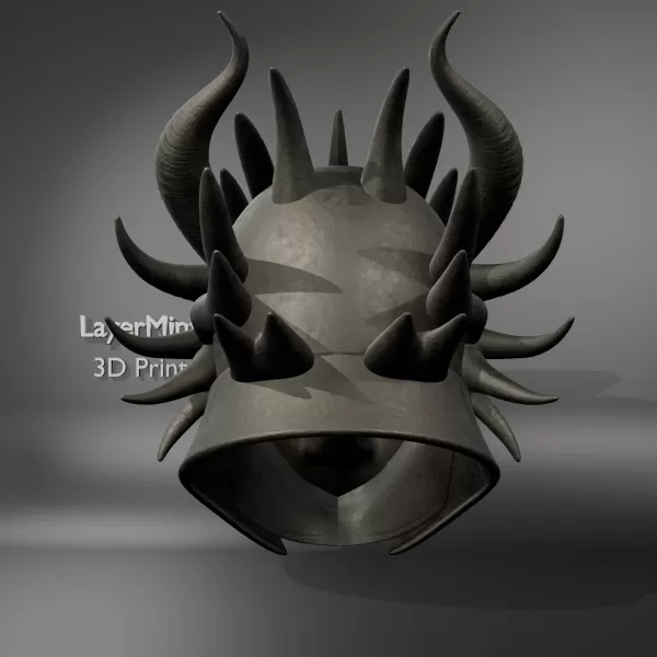 Dragon Warrior Helmet - Model preview 4