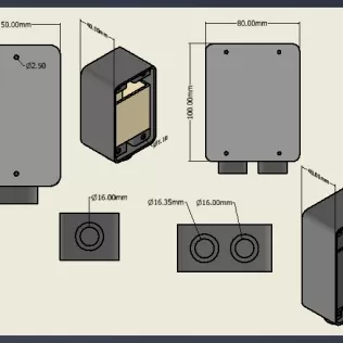 Fake Junction Box Diversion Safe STL, Hidden Key Holder 3D Print - Model thumbnail 3