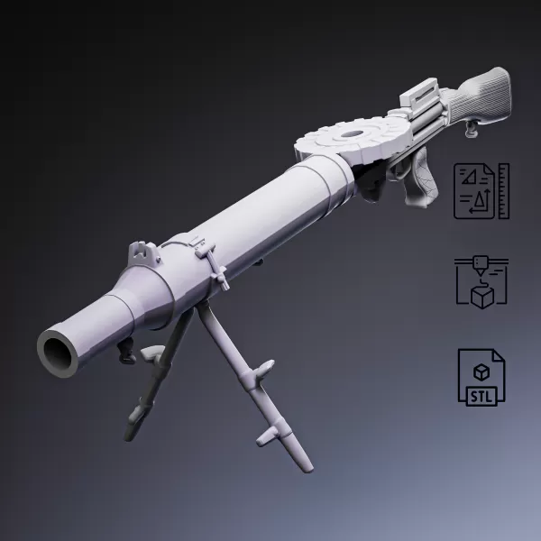 Lewis Light Machine Gun #RoZ - Model preview 4