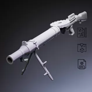 Lewis Light Machine Gun #RoZ - Model thumbnail 4