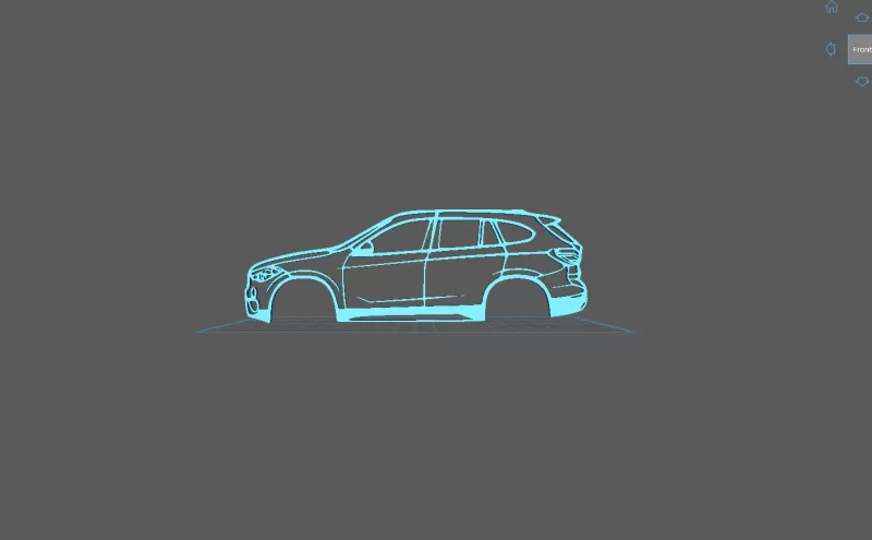 BMW - X1 F48 2016 Wall Art - Model preview 1
