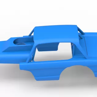Shell of Vintage Dirt Modified stock car Version 10 Scale 1:25 - Model thumbnail 7