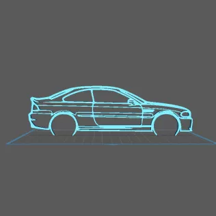 BMW - M3 CSL E46 Wall Art