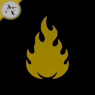 Simple Flame Symbol - 2D Art