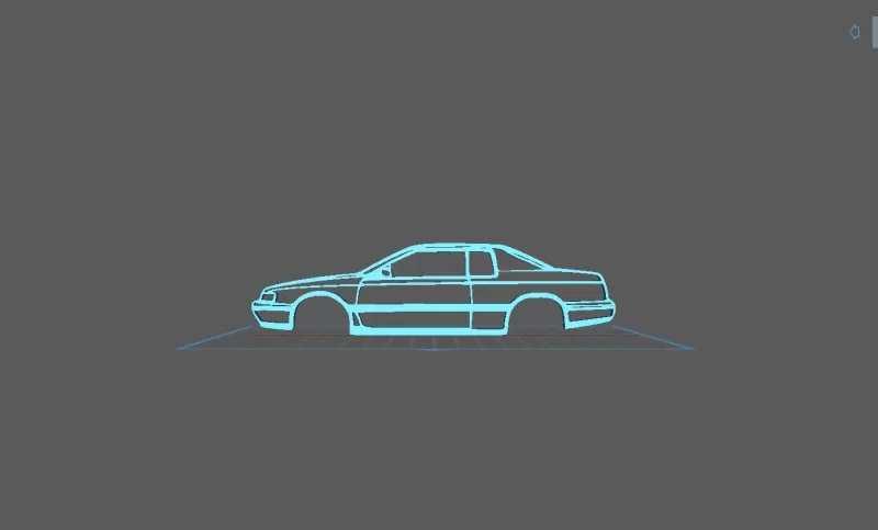 Cadillac - Eldorado 1993 Wall Art - Model preview 1
