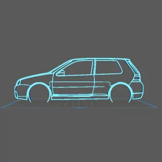 Volkswagen - Golf 4 R32 Wall Art