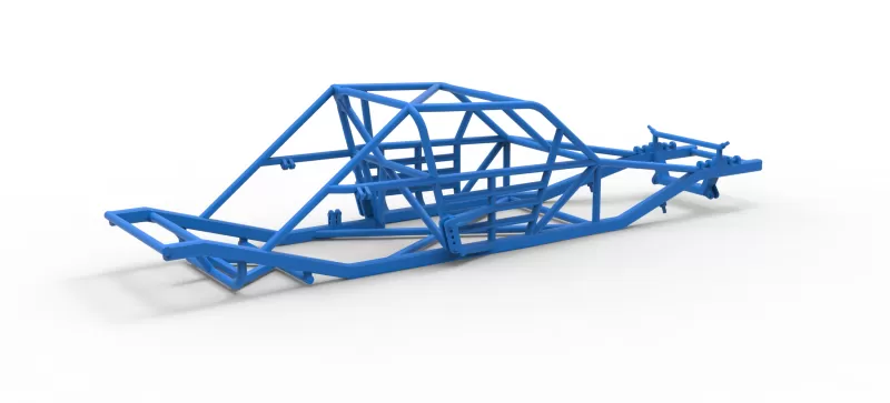 Frame of Vintage Asphalt Modified stock car Version 3 Scale 1:25 - Model preview 15