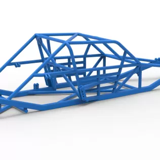 Frame of Vintage Asphalt Modified stock car Version 3 Scale 1:25 - Model thumbnail 15