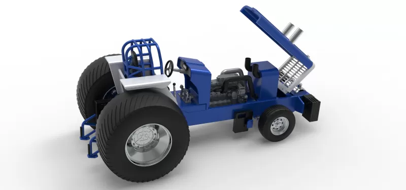 Pro Stock Pulling Tractor Version 5 Scale 1:25 - Model preview 27