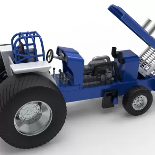 Pro Stock Pulling Tractor Version 5 Scale 1:25 - Model thumbnail 27