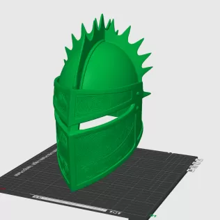 Medieval Spiked Knight Helmet