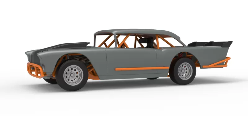 Vintage Dirt Modified stock car Version 9 Scale 1:25 - Model preview 2