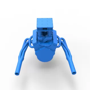 Engine of Vintage Supermodified stock car V3 Scale 1:25 - Model thumbnail 13