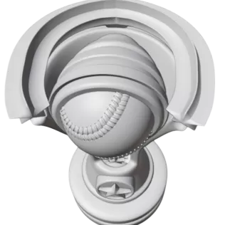 Premium 3D Printable Baseball Trophy Files Ready 3D print model - Model thumbnail 12