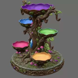 Enchanted Jewelry Tree Display STL File for 3D Print - Model thumbnail 12