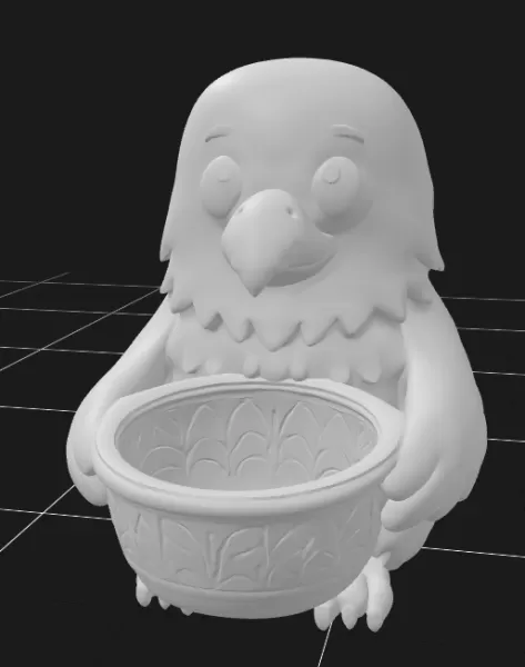Eagle Holding Gift Basket - Model preview 2