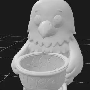 Eagle Holding Gift Basket - Model thumbnail 2