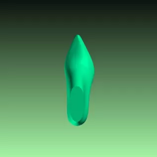 Women's Pointed Toe Pump Shoe Last 3D Model STL Printable High H - Model thumbnail 8