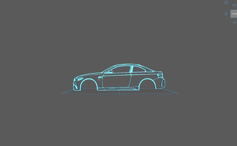 BMW - F87 M2 2019 Wall Art - Model preview 1